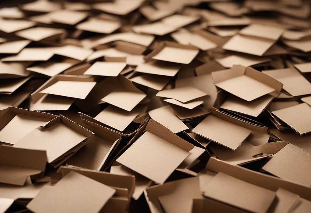corrugated cardboard for recycling