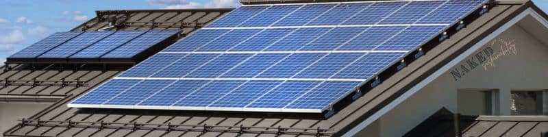 renewable energy in the form of rooftop solar panels